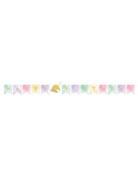 Φωτογραφία προϊόντος: Creative Converting Party Banner Μονόκερος Happy Birthday (329312)