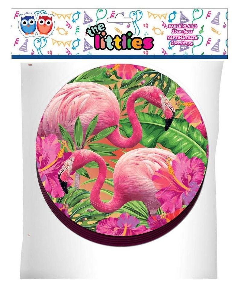 Φωτογραφία προϊόντος: The Littlies Party Πιάτα Χάρτινα The Littles Φλαμίνγκο 23 εκ. 6 τμχ (000646618)