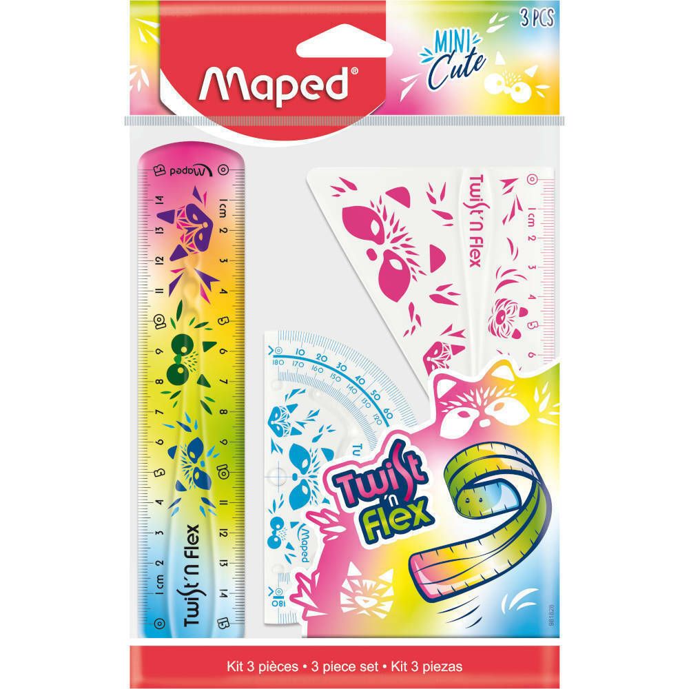 Φωτογραφία προϊόντος: Maped Γεωμετρικό Σετ Mini Cute Twist N' Flex 15 εκ. (981828)