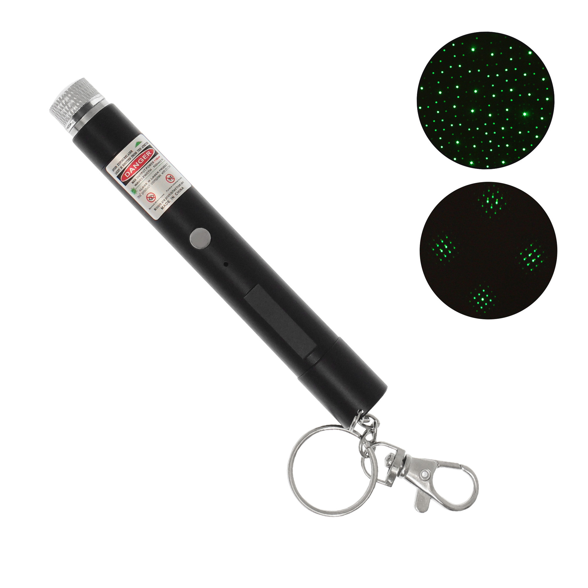 Φωτογραφία προϊόντος: Επαναφορτιζόμενο USB Laser Pointer 100mW 532nm Πράσινο OEM