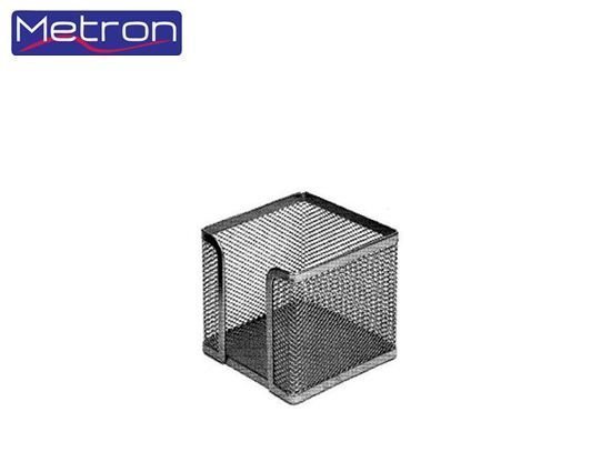 Φωτογραφία προϊόντος: ΟΕΜ Metron Κύβος Κενός Μεταλλικός Για Χαρτικά Μάυρο Πλέγμα 9,5x9,5x8cm (7.39621Β)