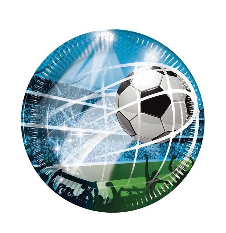 Φωτογραφία προϊόντος: Procos Party Πιάτα Μεσαία Decorata Soccer Fans 20εκ 8τμχ (93745)