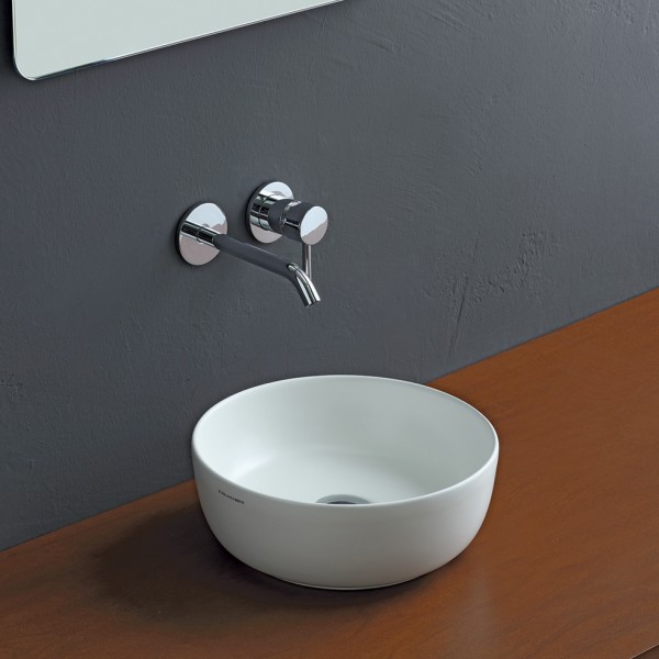 Φωτογραφία προϊόντος: Scarabeo Glam Color 1808-301 Φ33cm White Matt Επιτραπέζιος Νιπτήρας