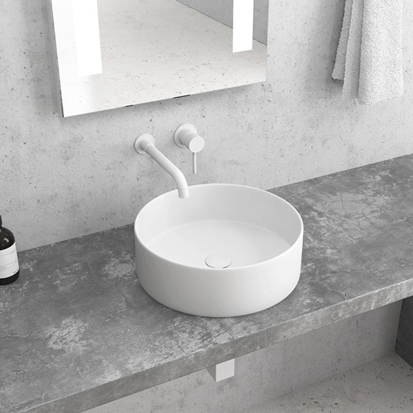 Φωτογραφία προϊόντος: Karag LT 3134-MMW White Mat Επιτραπέζιος Νιπτήρας Ø35.5cm