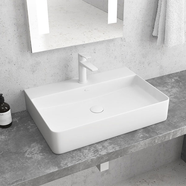 Φωτογραφία προϊόντος: Karag LT 2173-SMW White Mat Επιτραπέζιος Νιπτήρας 50x42cm