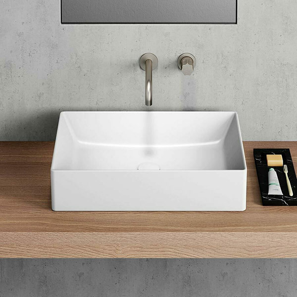 Φωτογραφία προϊόντος: Νιπτήρας GSI Kube-X 9453-300 Επικαθήμενος Πορσελάνης 60x37cm Λευκός