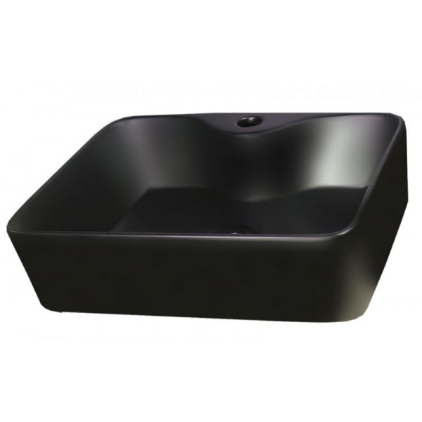 Φωτογραφία προϊόντος: Gloria Dolce 38-8025 49x38x13cm Επικαθήμενος Μαύρος Ματ Νιπτήρας