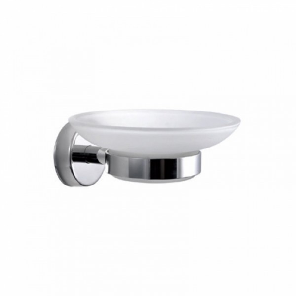 Φωτογραφία προϊόντος: Karag Moderno chrome 2301 Σαπουνοθήκη Επιτοίχια Γυάλινη Ασημί 2301