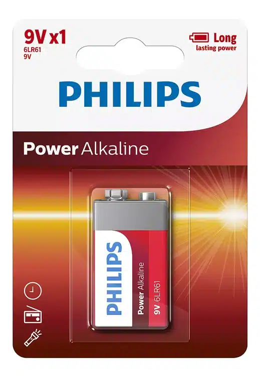 Φωτογραφία προϊόντος: Μπαταρία αλκαλική Philips Power Alkaline 9V (6LR61P1B/10) 1 τεμ.