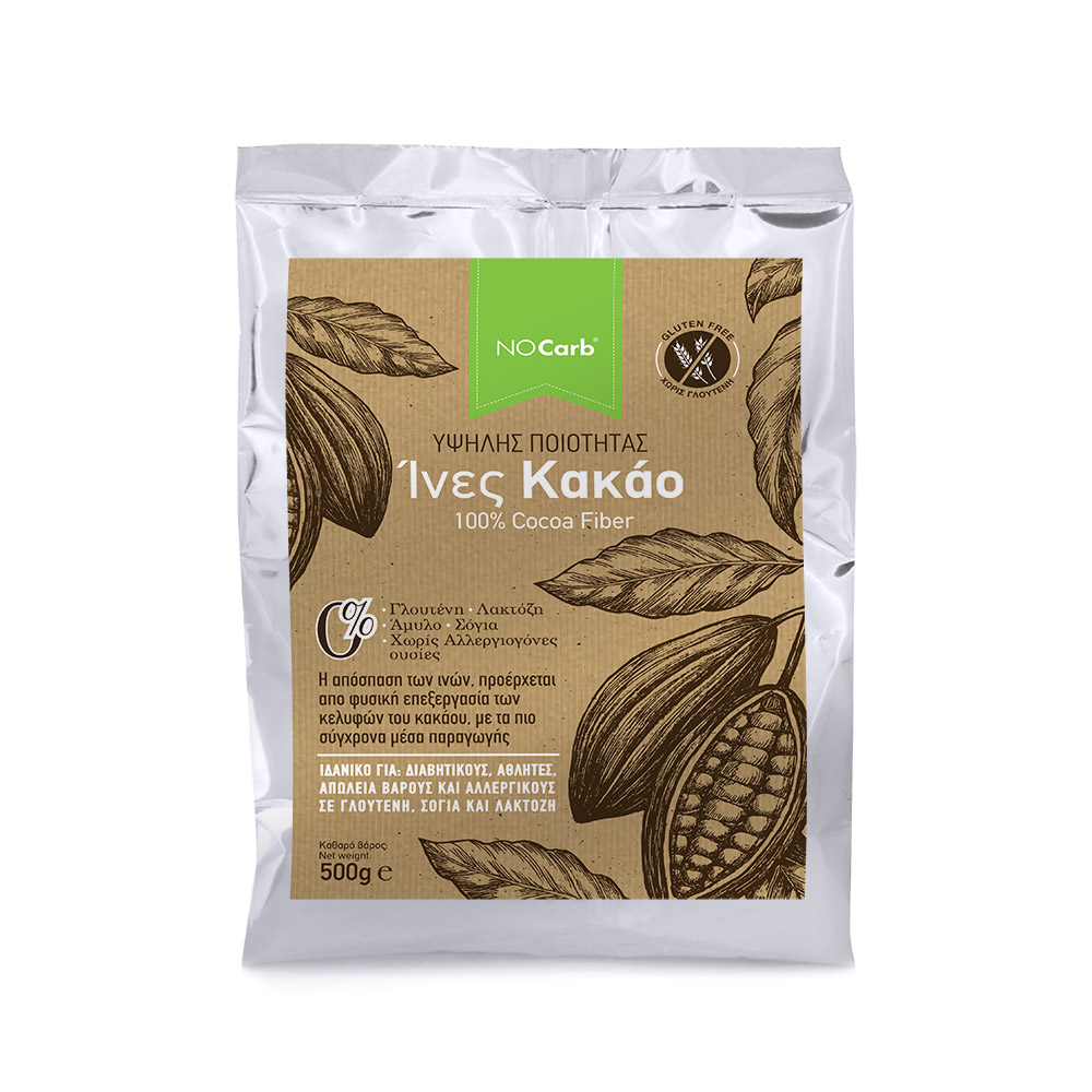 Φωτογραφία προϊόντος: No Carb® 100% Ίνες Κακάο NoCarb 500g