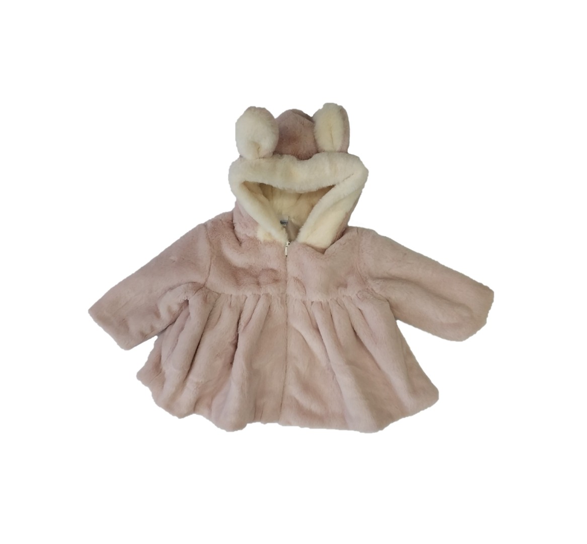 Φωτογραφία προϊόντος: All Stars Kids Fashion Βρεφικό Παλτό Γουνάκι Ροζ 12603