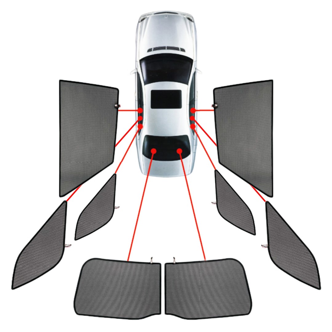 Φωτογραφία προϊόντος: CarShades Κουρτινάκια Car Shades για Mercedes GLE W167 5D 2019+ - 8 τεμ. (PVC.MB-GLE-5-B)