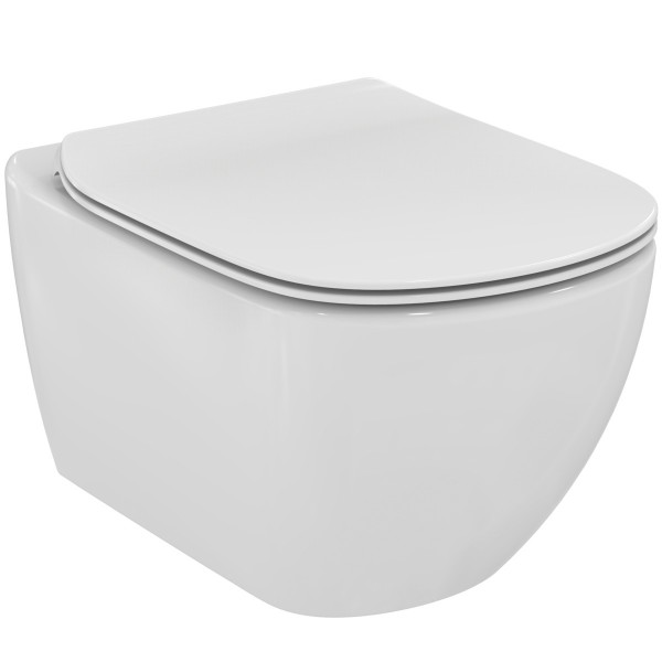 Φωτογραφία προϊόντος: Ideal Standard Tesi Λεκάνη κρεμαστή Rimless+ HF T4932V1 WHITE MAT Με Κάθισμα slim Soft Closing T5522V1