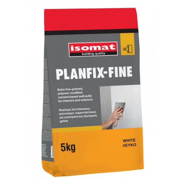 Φωτογραφία προϊόντος: Isomat Planfix-Fine 5 kg Λευκός Ρητινούχος Τσιμεντόστοκος Ιδιαίτερα Λεπτόκοκκος
