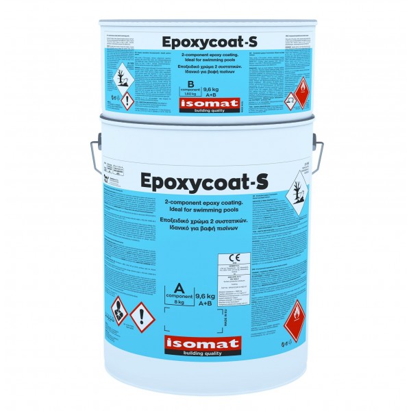 Φωτογραφία προϊόντος: Isomat Epoxycoat-S 9,6 kg Εποξειδικό Χρώμα γαλαζιο πισινας