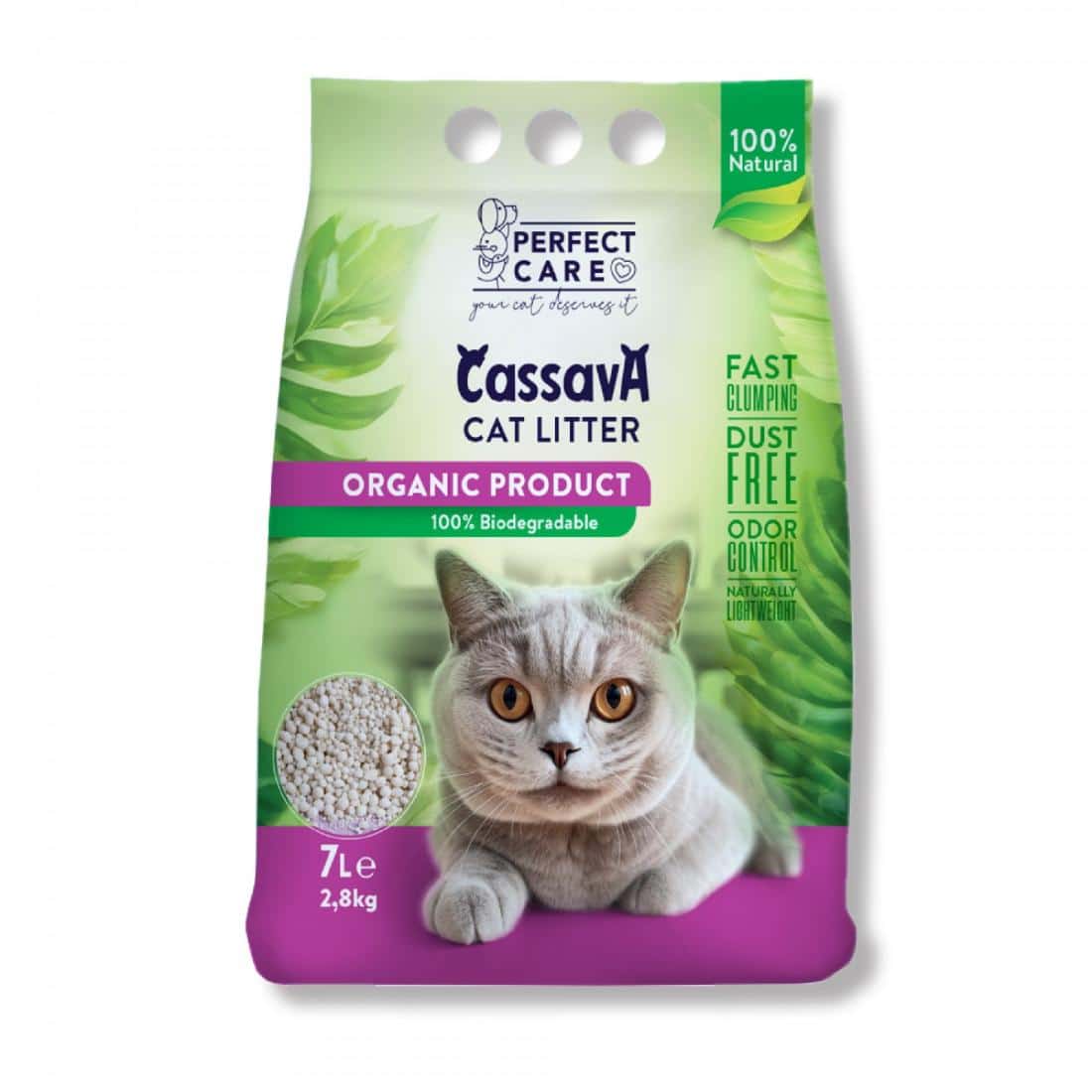 Φωτογραφία προϊόντος: PERFECT CARE CAT LITTER CASSAVA 7L