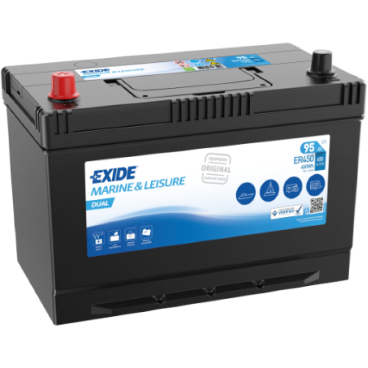 Φωτογραφία προϊόντος: EXIDE EUROPE Exide Dual ER450 12V 95Ah