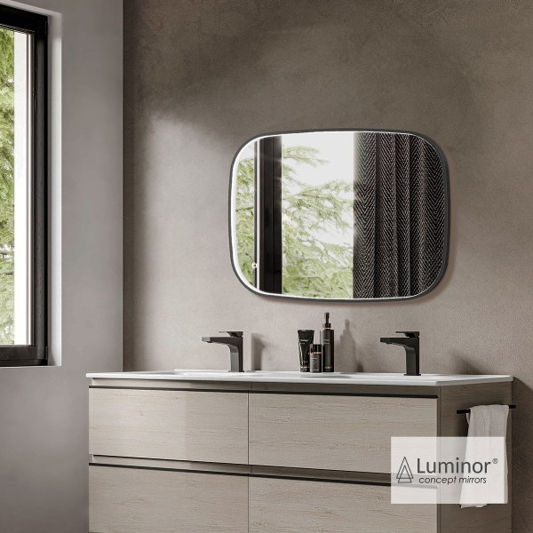 Φωτογραφία προϊόντος: LUMINOR FIZ ΚΑΘΡΕΦΤΗΣ 60x80 BLACK BRUSHED FIZ 6080-410
