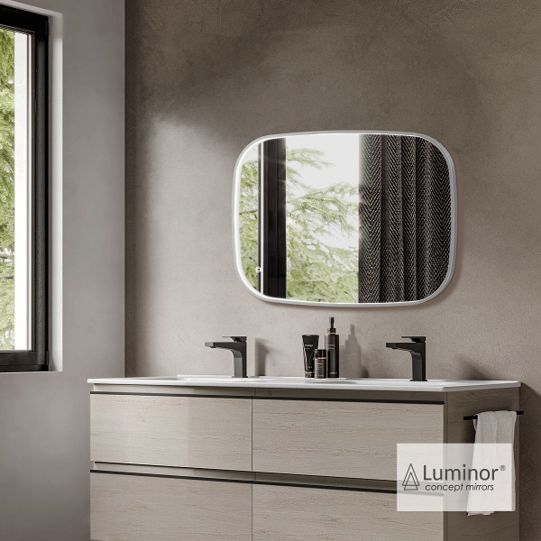 Φωτογραφία προϊόντος: LUMINOR FIZ ΚΑΘΡΕΦΤΗΣ 60x80 INOX BRUSHED FIZ 6080-111