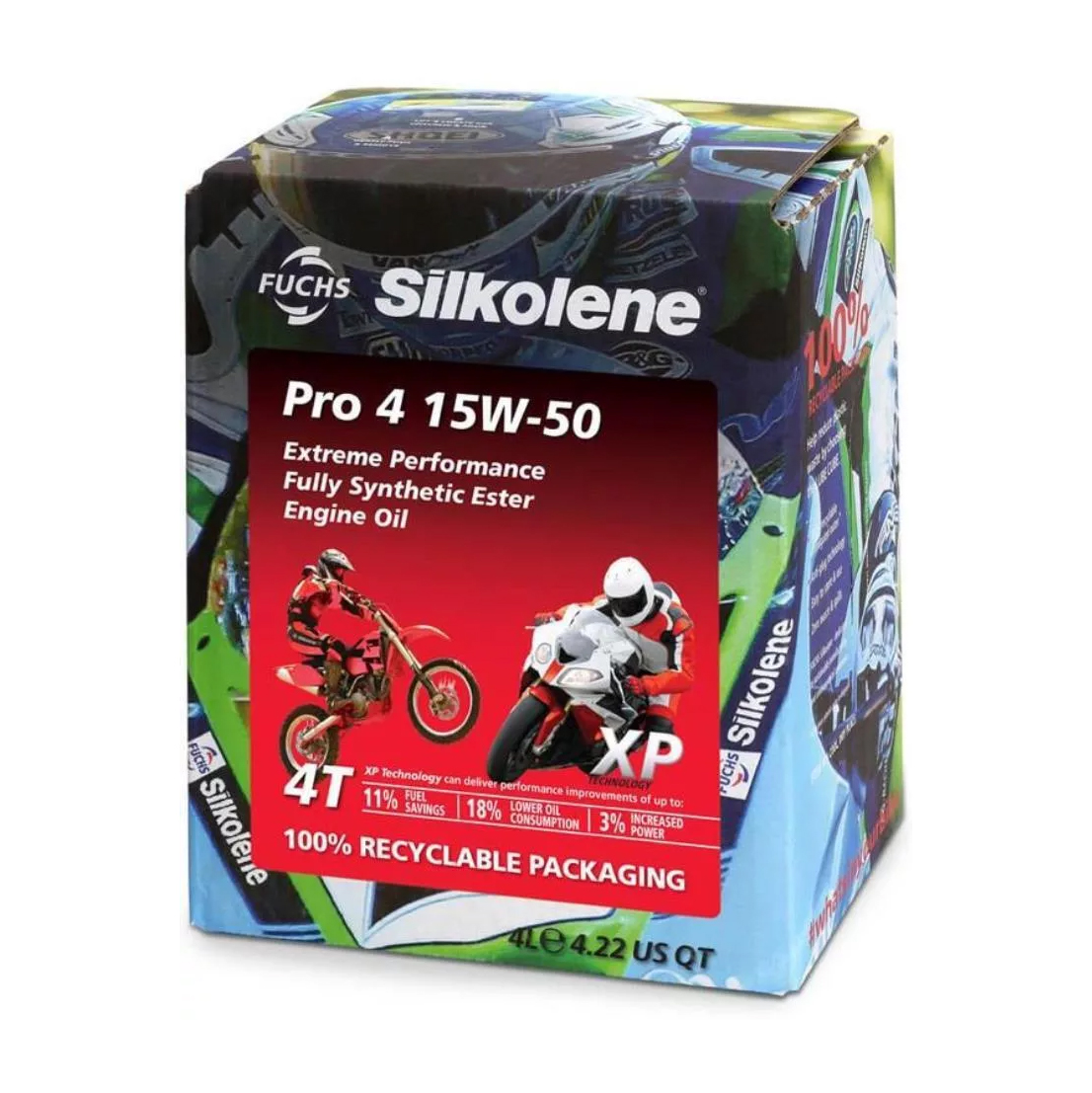 Φωτογραφία προϊόντος: Λάδι Συνθετικό Silkolene Pro 4 15W-50 XP 4 Λίτρα SILKOLENE 500874316