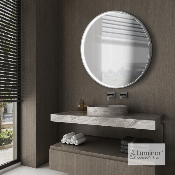 Φωτογραφία προϊόντος: LUMINOR DOT ΚΑΘΡΕΦΤΗΣ Φ70 INOX BRUSHED DOT 70-111