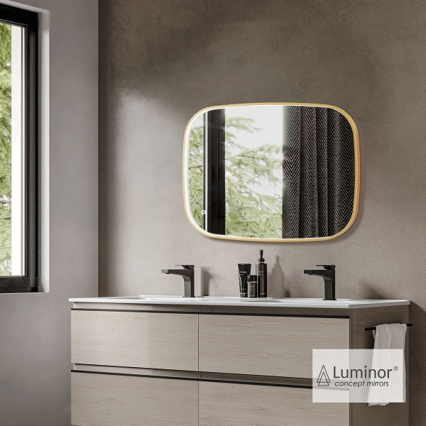 Φωτογραφία προϊόντος: LUMINOR FIZ ΚΑΘΡΕΦΤΗΣ 60x80 GOLD BRUSHED FIZ 6080-201