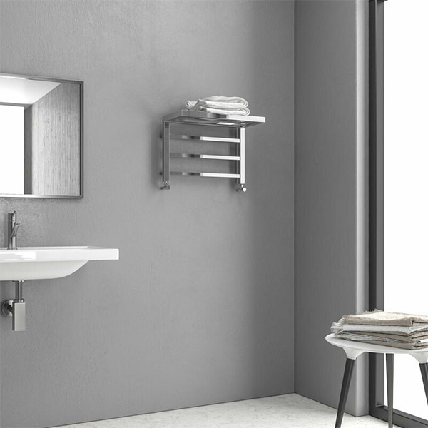 Φωτογραφία προϊόντος: Karag Design 1 Πετσετοκρεμάστρα Μπάνιου 350x500 154kcal/h Ασημί