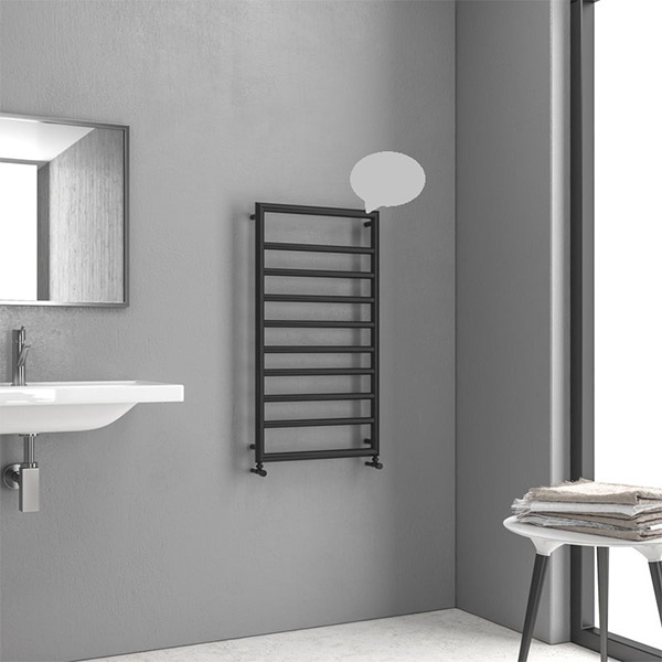 Φωτογραφία προϊόντος: Karag Design 7 Πετσετοκρεμάστρα Μπάνιου 900x500 272kcal/h Μαύρη