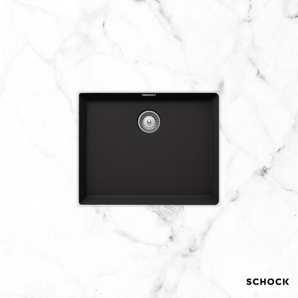 Φωτογραφία προϊόντος: Schock Νεροχύτης Κουζίνας Γρανίτη Υποκαθήμενος 55,6x45,6 Manhattan Cristalite Nero Granite 110-30060U-1401