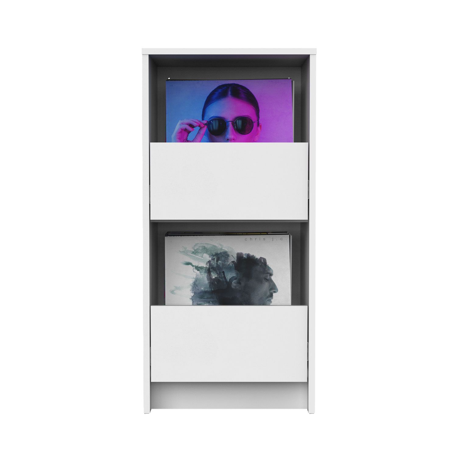Φωτογραφία προϊόντος: Glorious Vinyl Vault White - Έπιπλο αποθήκευσης βινυλίων