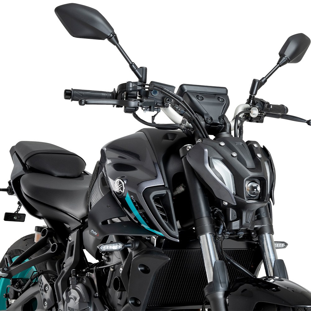 Φωτογραφία προϊόντος: ΠΛΑΪΝΑ SPOILERS BLACK DOWNFORCE NAKED SIDE SPOILERS ΓΙΑ YAMAHA MT-07 '21-'24 / MT-07 PURE '23-'24 22459N | PUIG