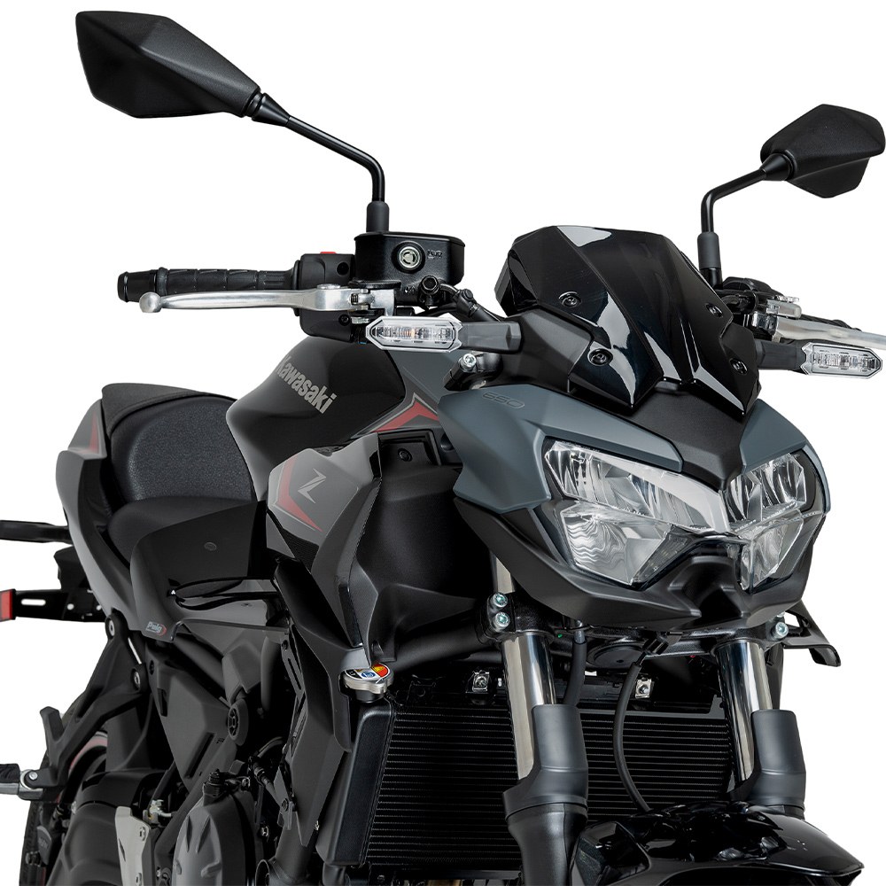 Φωτογραφία προϊόντος: ΠΛΑΪΝΑ SPOILERS MATT BLACK DOWNFORCE NAKED SIDE SPOILERS ΓΙΑ KAWASAKI Z650 '20-'25 22472J | PUIG