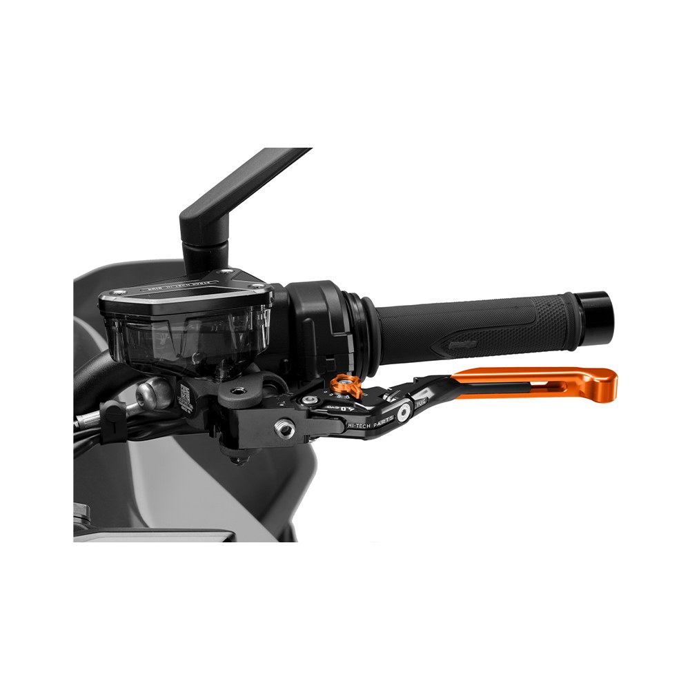 Φωτογραφία προϊόντος: ΜΑΝΕΤΑ ΣΥΜΠΛΕΚΤΗ LEVER 4.0 BLACK/ORANGE ΡΥΘΜΙΖΟΜΕΝΗ ΕΠΕΚΤΑΣΙΜΗ ΣΠΑΣΤΗ UNIVERSAL 424TNT | PUIG