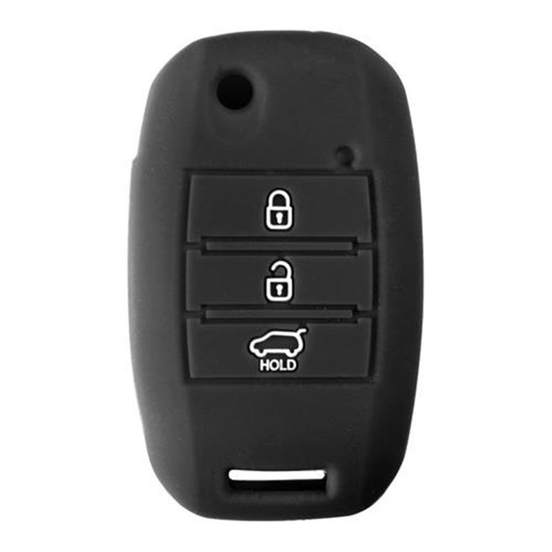 Φωτογραφία προϊόντος: Lampa HYUNDAI/KIA TYPE-1 Κάλυμμα Κλειδιών Σιλικόνης Μαύρο 1 Τεμ. (L0155.5)