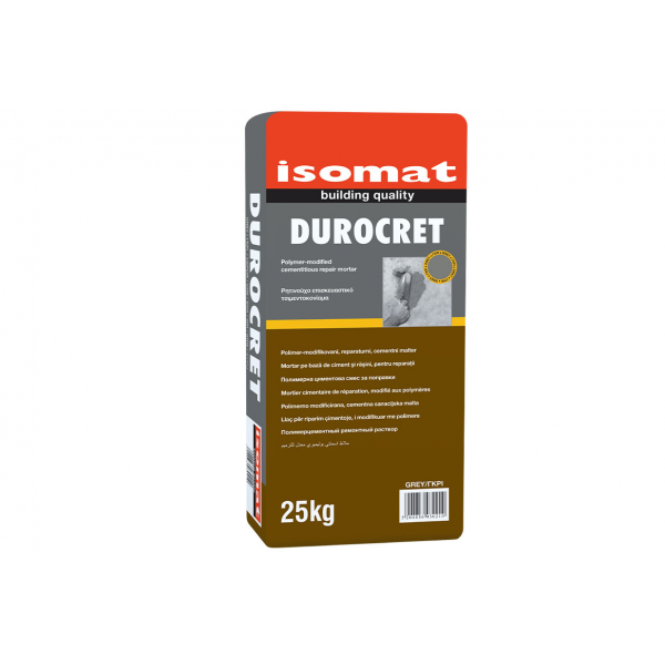 Φωτογραφία προϊόντος: Isomat Durocret 25 kg Ρητινούχο Επισκευαστικό Τσιμεντοκονίαμα White