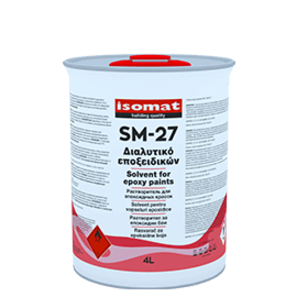 Φωτογραφία προϊόντος: ISOMAT SM-27 Διαφανο Διαλυτικό εποξειδικών 0.75 Lt.