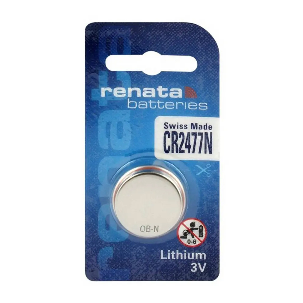 Φωτογραφία προϊόντος: A1E945A0-0E83-F011-9A9A-F48E387BAD9A Buttoncell Lithium Electronics Renata CR2477N Τεμ. 1