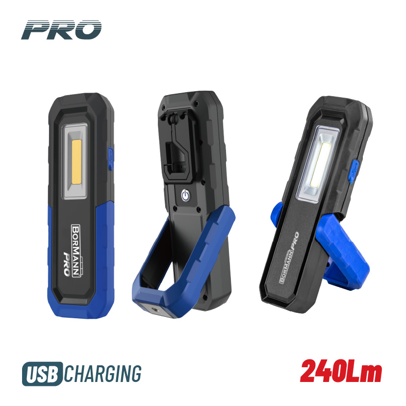 Φωτογραφία προϊόντος: BORMANN Pro BPR6054 Φακός Επαναφορτιζόμενος 240Lm, Αδιάβροχος (072386)