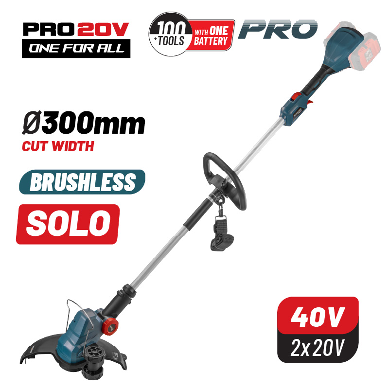Φωτογραφία προϊόντος: BORMANN Pro BBP4550 Θαμνοκοπτικό Μπαταρίας Βrushless 40V,(2x20v),Li-Ion,30cm Mεσινέζα & Σώμα Pro (ΧΩΡΙΣ ΜΠΑΤΑΡΙΑ) (078593)