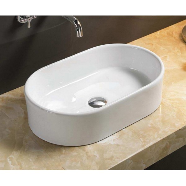 Φωτογραφία προϊόντος: Tema Corona White 55x35x14cm Νιπτήρας Ελεύθερης Τοποθέτησης