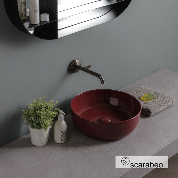 Φωτογραφία προϊόντος: Scarabeo Glam Νιπτήρας Πορσελάνης Glam Φ39 Scarabeo Cherry Glossy 502-1807-830