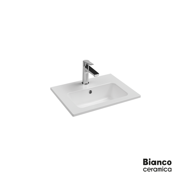 Φωτογραφία προϊόντος: BIANCO CERAMICA ΝΙΠΤΗΡΑΣ 50x36 (1 οπή) WHITE 37050-300