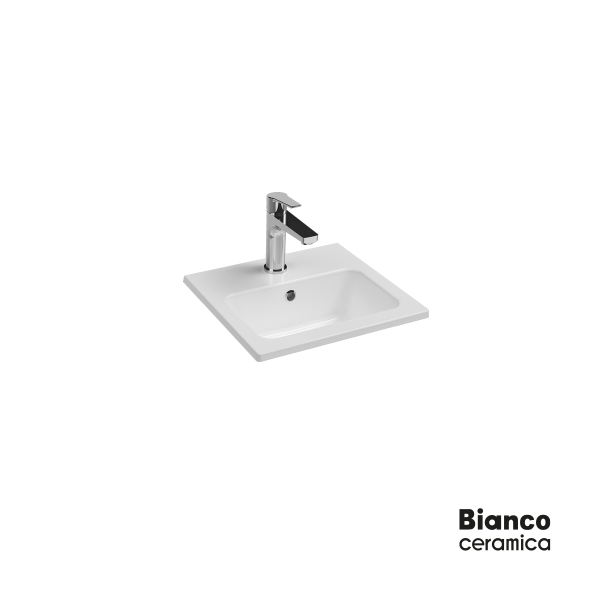 Φωτογραφία προϊόντος: BIANCO CERAMICA ΝΙΠΤΗΡΑΣ 40x36 (1 οπή) WHITE 37040-300
