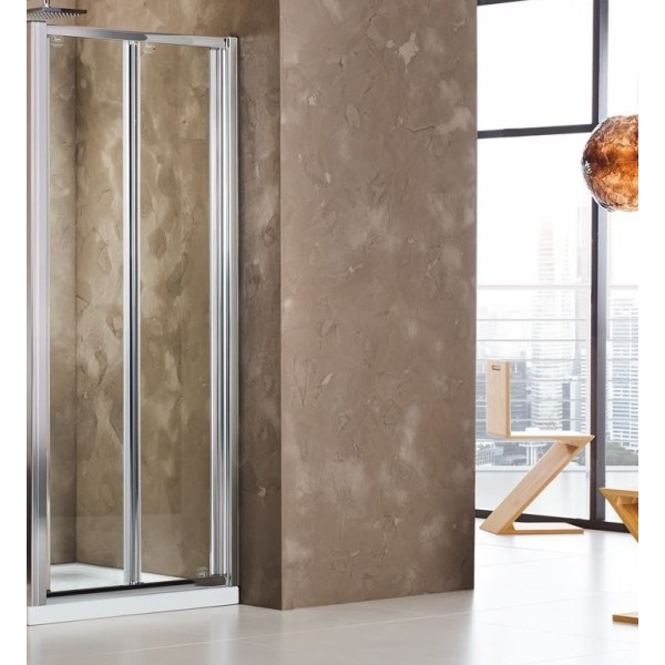 Φωτογραφία προϊόντος: Devon Primus Plus Bi Fold BI 080 Πόρτα Ντουζιέρας Από Τοίχο Σε Τοίχο Με 2 Πτυσσόμενα Φύλλα