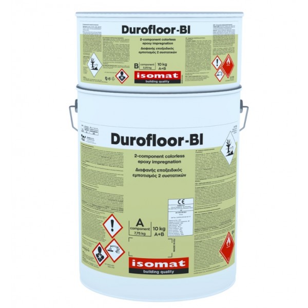 Φωτογραφία προϊόντος: Isomat Durofloor-BI 10 kg Εμποτισμός – Ισχυρή Σταθεροποίηση Σε Βάθος Τσιμεντοειδών Δαπέδων