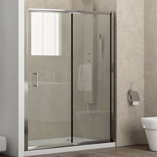 Φωτογραφία προϊόντος: Karag New Flora 500 140 x 180Υ mm Καμπίνα Ντουζιέρας Από Τοίχο Σε Τοίχο Με Διάφανο Κρύσταλλο