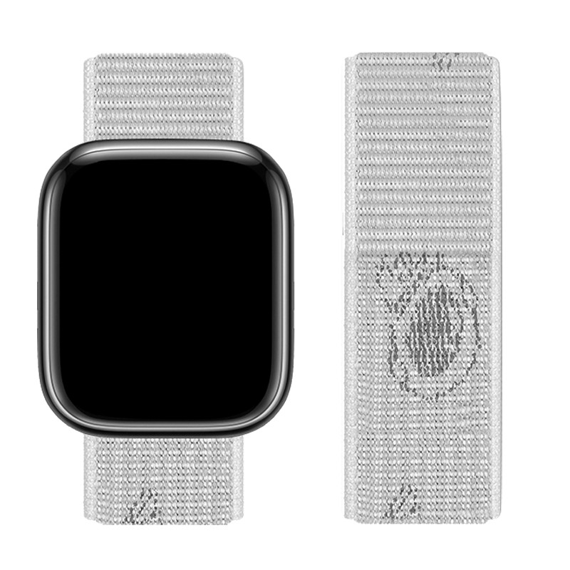 Φωτογραφία προϊόντος: 2ADD149A-D3CC-EF11-9A7B-C174DFB988E4 Watchband Hoco WA02 38/40/41mm από Nylon για Apple Watch series 1/2/3/4/5/6/7/8/SE Space White