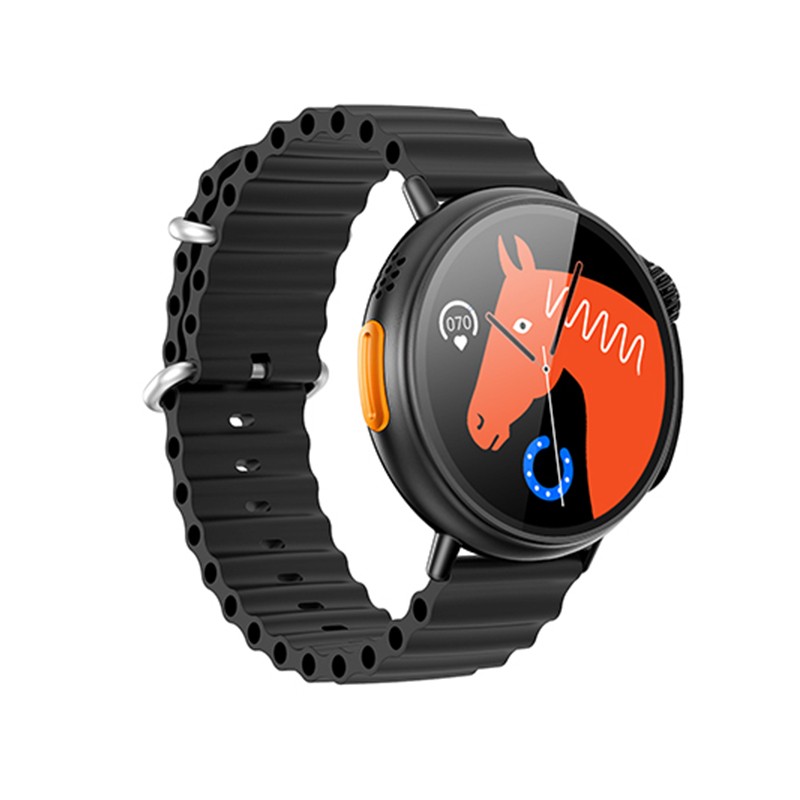 Φωτογραφία προϊόντος: 2ADD149A-D3CC-EF11-9A7B-C174DFB988E4 Smartwatch Hoco Y18 IP67 IPS Οθόνη 1.52" 300mAh V5.1 με Δυνατότητα Κλήσεων Μαύρο