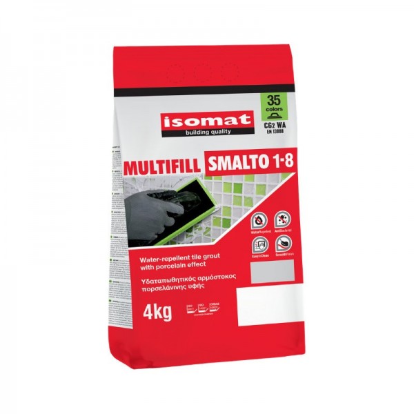 Φωτογραφία προϊόντος: ISOMAT ΜΑΝΗΑΤΑΝ GREY 15 MULTIFILL SMALTO 1-8 (Αρμόστοκος πορσελάνινης υφής) 4 KGR
