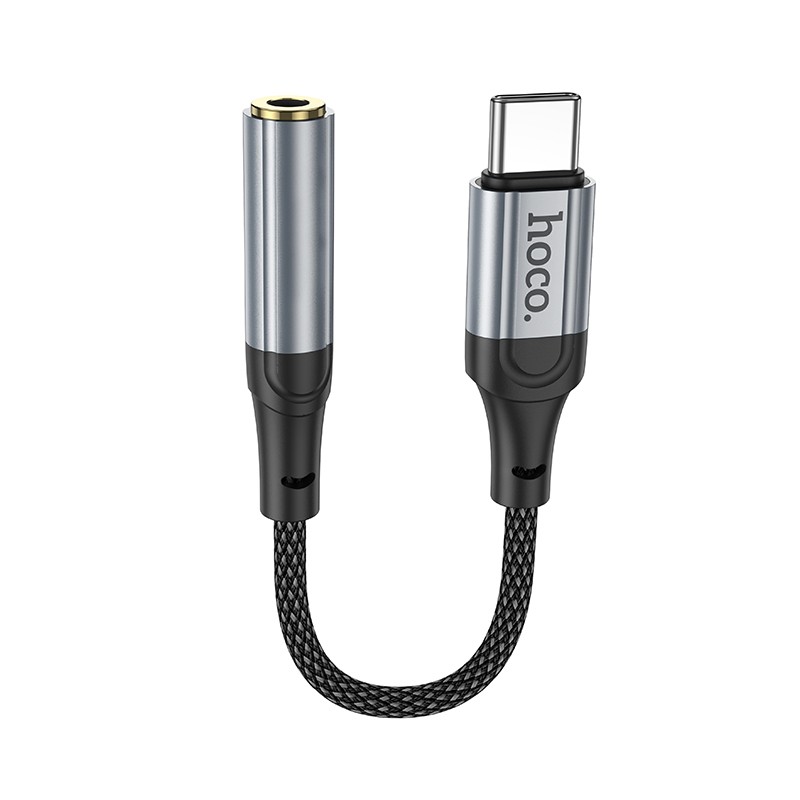 Φωτογραφία προϊόντος: 2ADD149A-D3CC-EF11-9A7B-C174DFB988E4 Αντάπτορας Καλωδίου Ήχου Hoco LS36 Fresh USB-C to 3.5mm Hi-Fi Braided 12cm Μαύρος